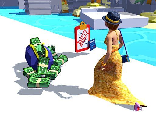 Rich Run Race 3D - browser game screenshot