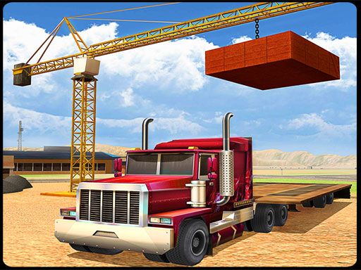 Heavy Loader Excavator Simulator Heavy Cranes Game - browser game screenshot