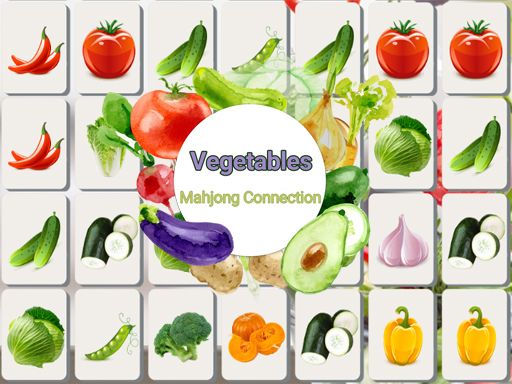Vegetables Mahjong Connection - browser game screenshot