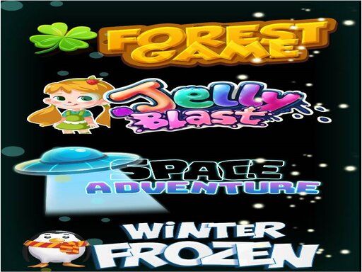 pack candy 4 games  - browser game screenshot