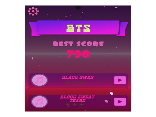 BTS Ball - browser game screenshot