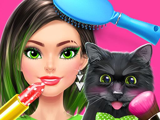 Dog Cat Surprise Pet Spa - browser game screenshot
