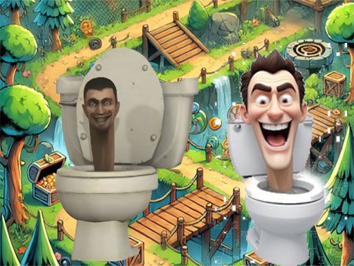 Skibidi Toilet Cross The Road - browser game screenshot
