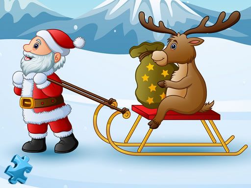 Funny Santa Jigsaw Funny Santa Jigsaw - browser game screenshot