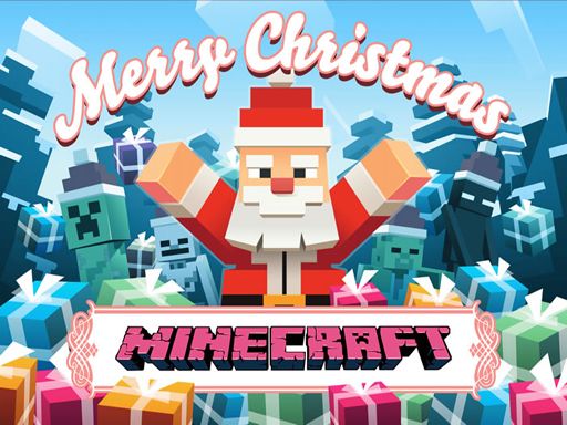 MineCraft Christmas Jigsaw Puzzle MineCraft Christmas Jigsaw Puzzle - browser game screenshot