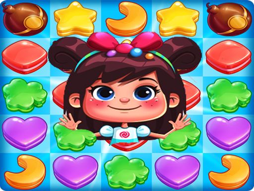 Candy Cookie Rush Match 3 Sweet Legend bomb fever - browser game screenshot