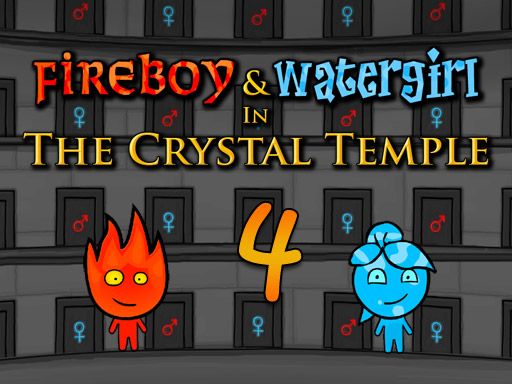 Fireboy and Watergirl 4 Crystal Temple - browser game screenshot