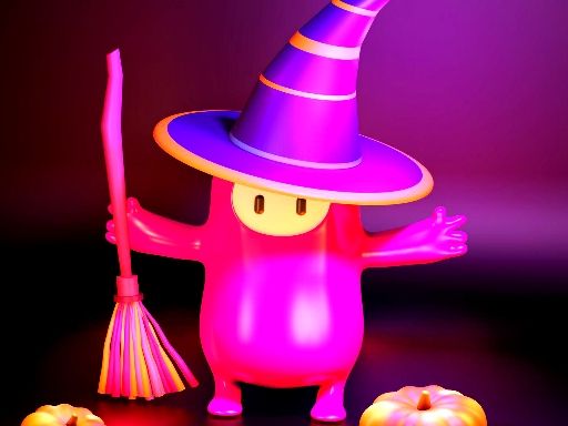 Fall Guys Halloween Puzzle Fall Guys Halloween Puzzle - browser game screenshot
