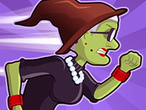 Angry Gran Run - Halloween - browser game screenshot