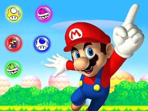 Super Mario Match 3 Puzzle - browser game screenshot