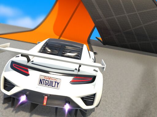 Extreme Car Stunts 3D GT Racing Ramp - browser game screenshot