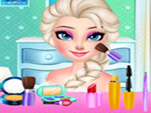 Elsa Dresser Decorate And Makeup - browser game screenshot