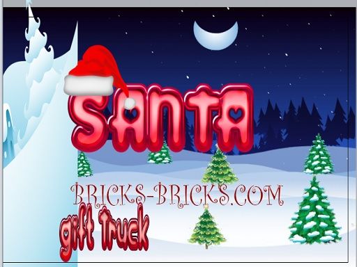 Santa Gift Delivery Truck - browser game screenshot