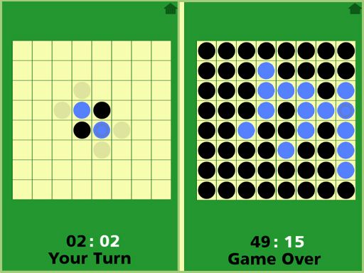 Reversi   Othello - browser game screenshot