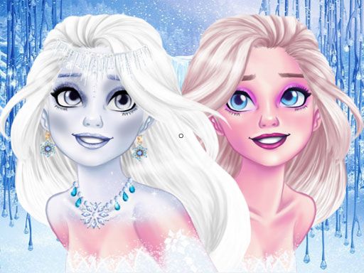New Makeup Snow Queen Elsa - browser game screenshot