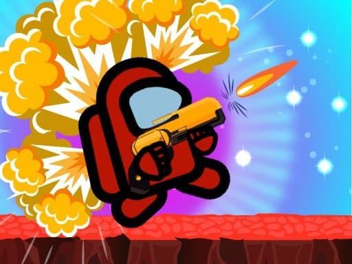 Among Us Commander Shoot Zombies - browser game screenshot