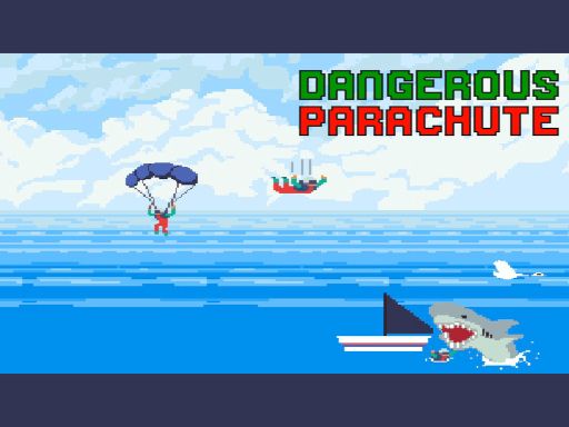 Dangerous Parachute - browser game screenshot