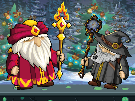 Wizard Santa Jump - browser game screenshot