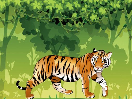 Angry Tiger Coloring - browser game screenshot