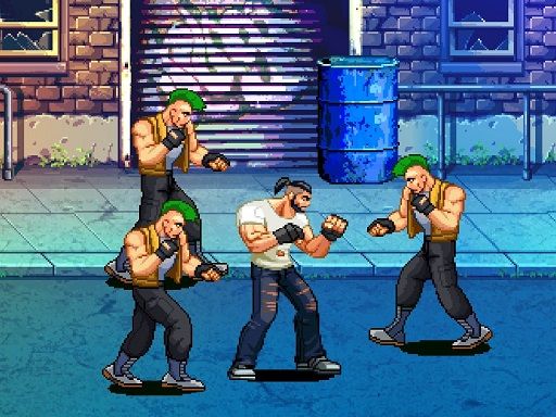 Beat Em Up Street fight 2D - browser game screenshot