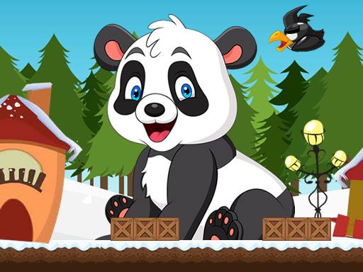 Christmas Panda Adventure - browser game screenshot