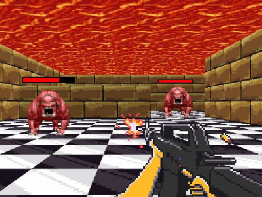 Retro FPS Escape - browser game screenshot