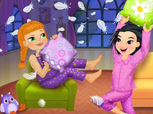 Crazy Pillow Fight Party - browser game screenshot