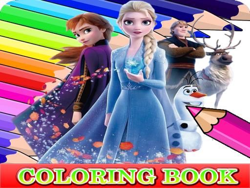 Coloring Book for Frozen Elsa Coloring Book for Frozen Elsa - browser game screenshot