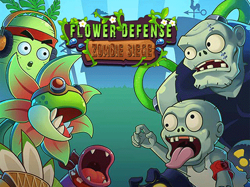 Flower Defense - Zombie Siege - browser game screenshot
