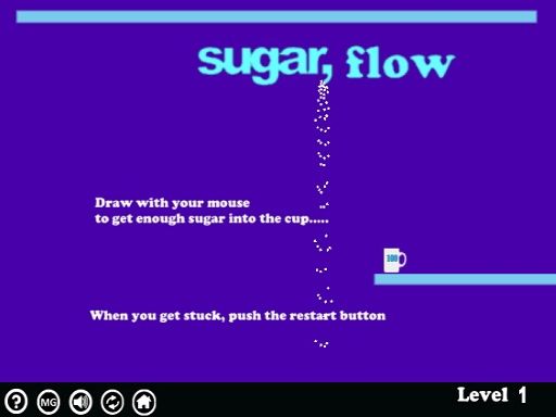 Sugar flow - browser game screenshot