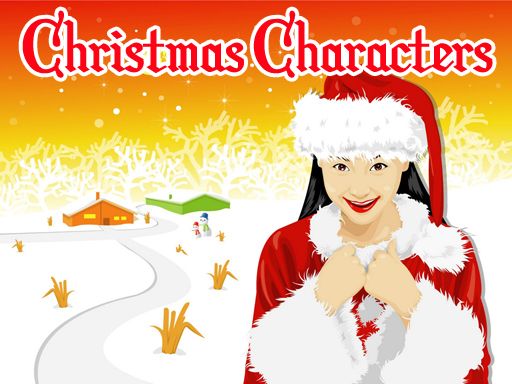 Christmas Characters Slide - browser game screenshot