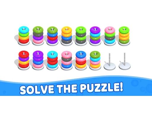 Color Hoop Stack - Puzzle - browser game screenshot