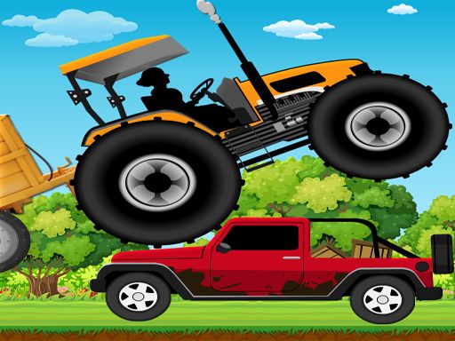 Hill Climb Tractor - browser game screenshot