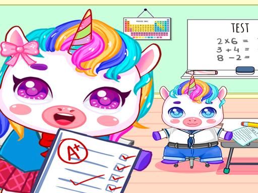 Mini Town: My Unicorn School Kids Games 2021 Mini Town: My Unicorn School Kids Games 2021 - browser game screenshot