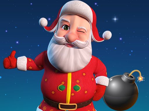 Santa Bomber 3D - browser game screenshot