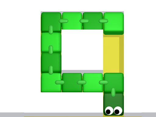 Snake 3d Mosaic Art - browser game screenshot