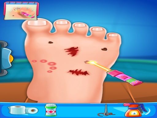 Funny Foot Doctor - browser game screenshot