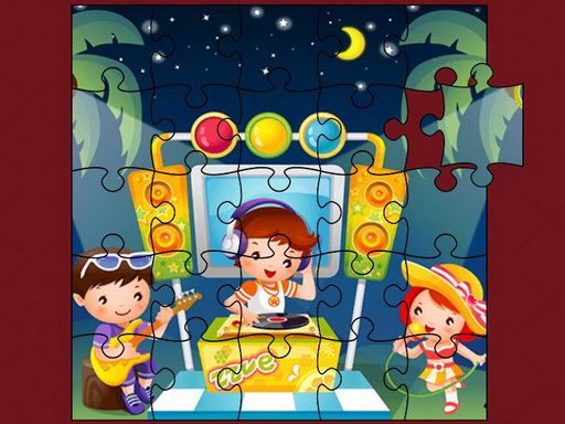 Cute Little Kids Jigsaw Cute Little Kids Jigsaw - browser game screenshot
