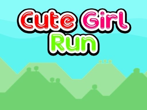 Cute Girl Run - browser game screenshot