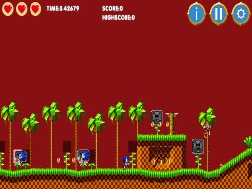 Sonic html5 - browser game screenshot