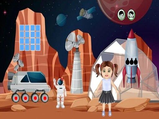 Space Girl Escape 2 - browser game screenshot