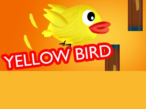 Yellow bird - browser game screenshot