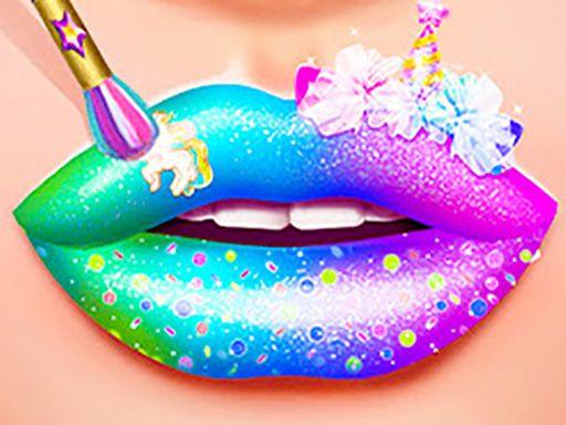 Lip Art Lipstick Makeup - browser game screenshot