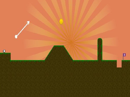 Tile golf - browser game screenshot