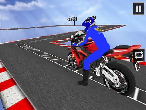 Motor Bike Stunts Sky 2020 - browser game screenshot