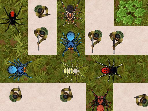 Spider Defense - browser game screenshot