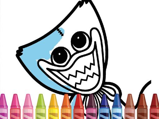 Huggy Coloring - browser game screenshot