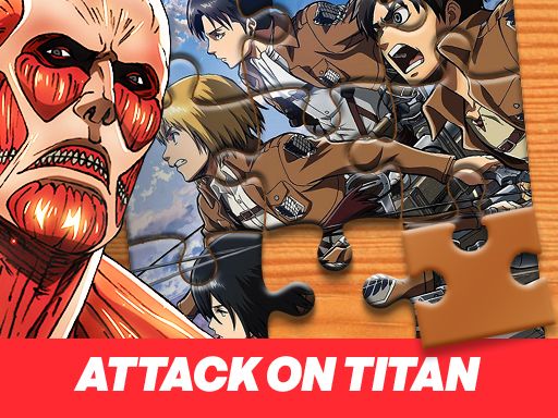 Attack on Titan Jigsaw Puzzle - browser game screenshot
