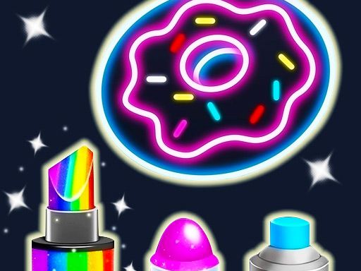 Kids Glow Paint Game - browser game screenshot