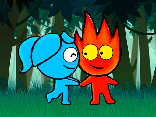 Red boy and Blue Girl Forest Adventure - browser game screenshot